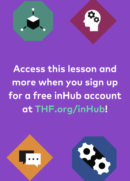 Call to action slide directing educators to sign up for a free inHub account